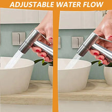 Load image into Gallery viewer, SFBidet Lily Toilet Shattaf Adapter Hose Bidet Spray Stainless Steel Handheld Shower Head