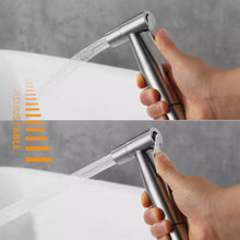 Load image into Gallery viewer, SFBidet Lily Toilet Shattaf Adapter Hose Bidet Spray Stainless Steel Handheld Shower Head