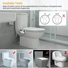 Load image into Gallery viewer, SFBidet Daisy-2H Fresh Water Spray Kit Non Electric Toilet Seat Attachment Hot & Cold Wash