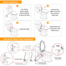Load image into Gallery viewer, SFBidet Daisy-2H Fresh Water Spray Kit Non Electric Toilet Seat Attachment Hot & Cold Wash