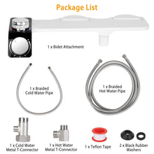 Load image into Gallery viewer, SFBidet Daisy-2H Fresh Water Spray Kit Non Electric Toilet Seat Attachment Hot & Cold Wash