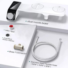 Load image into Gallery viewer, SF Bidet Fresh Water Spray Kit Non Electric Toilet Seat Attachment with Dual Nozzle
